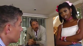 Ebony Daizy Cooper Does Anal For Job