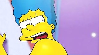 Marge Simpson Gets Anal Creampie