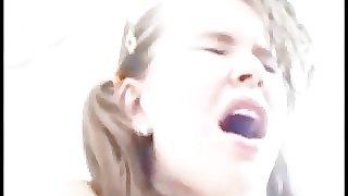 Painful ANAL and Huge Oral Creampie for a Teeny