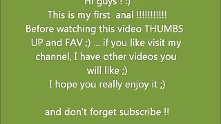 Screaming in my first anal ever !!