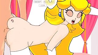 Princess Peach goes anal